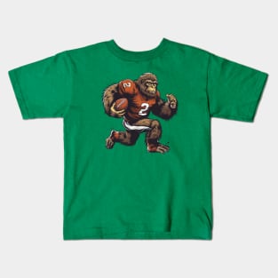 BigFoot American Football Player Kids T-Shirt